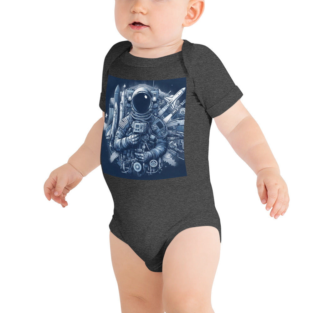 Baby short sleeve one piece - Astronaut Ecosystem