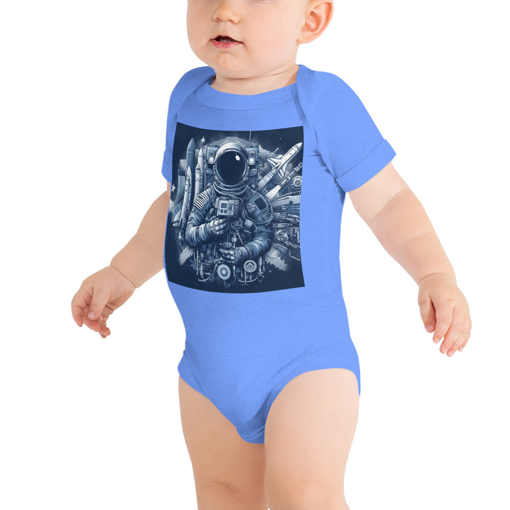 Baby short sleeve one piece - Astronaut Ecosystem