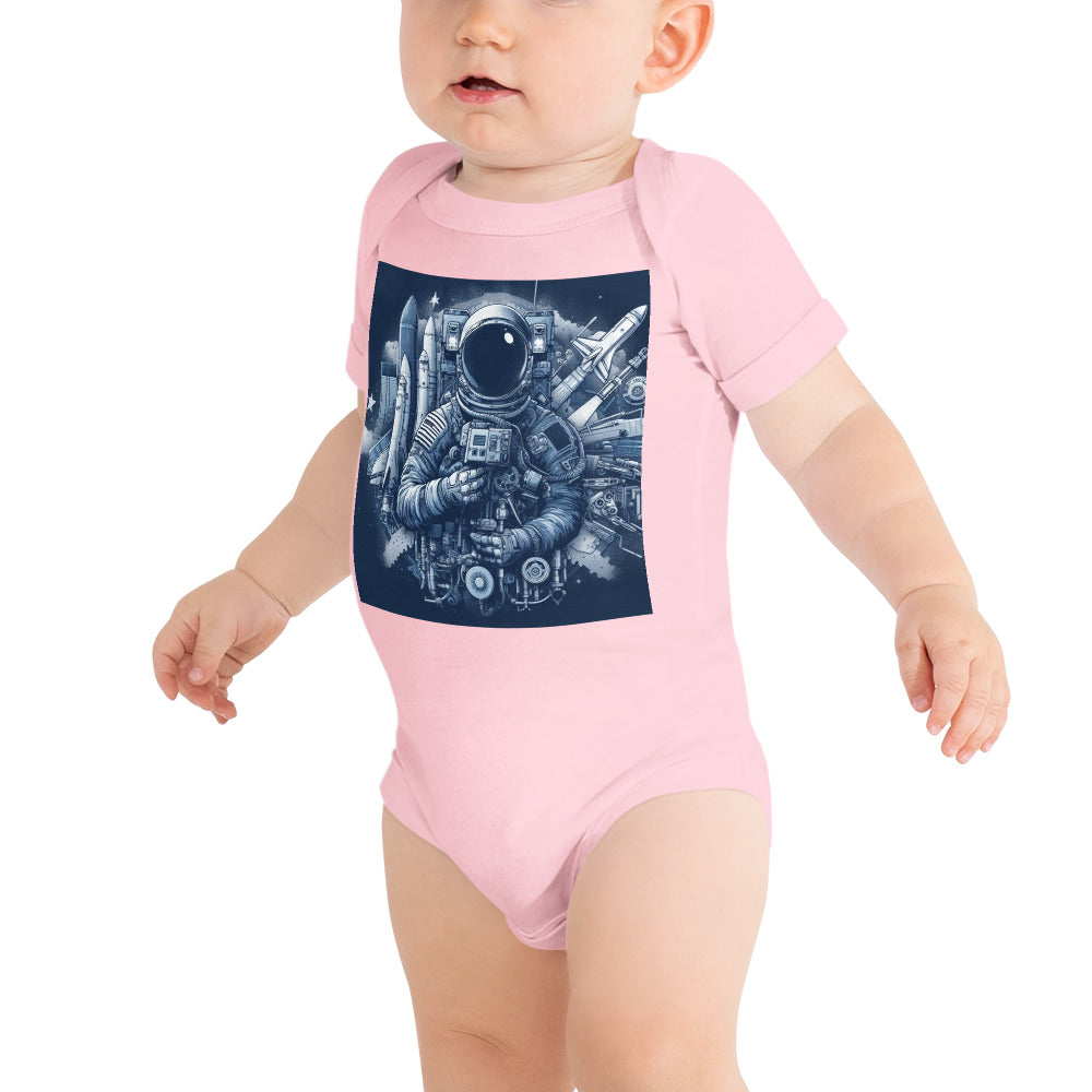 Baby short sleeve one piece - Astronaut Ecosystem