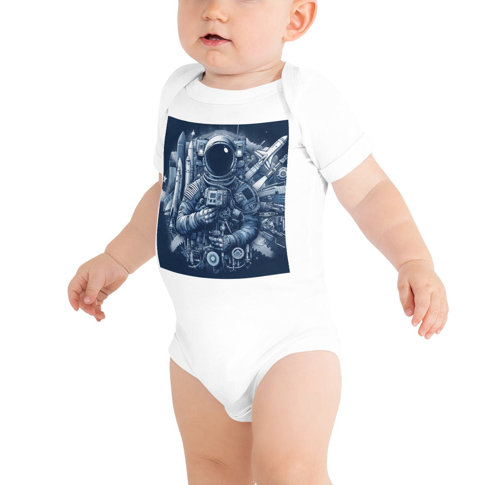 Baby short sleeve one piece - Astronaut Ecosystem