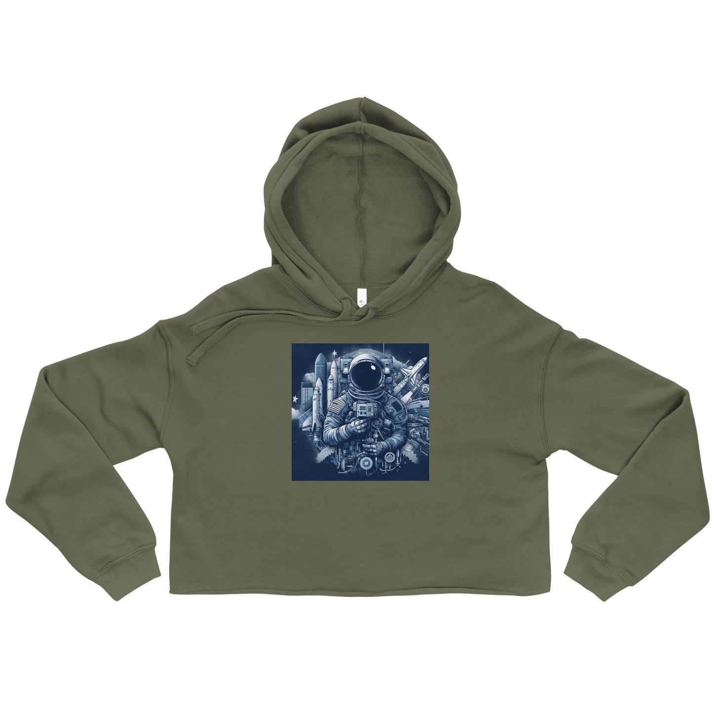 Crop Hoodie - Astronaut Ecosystem