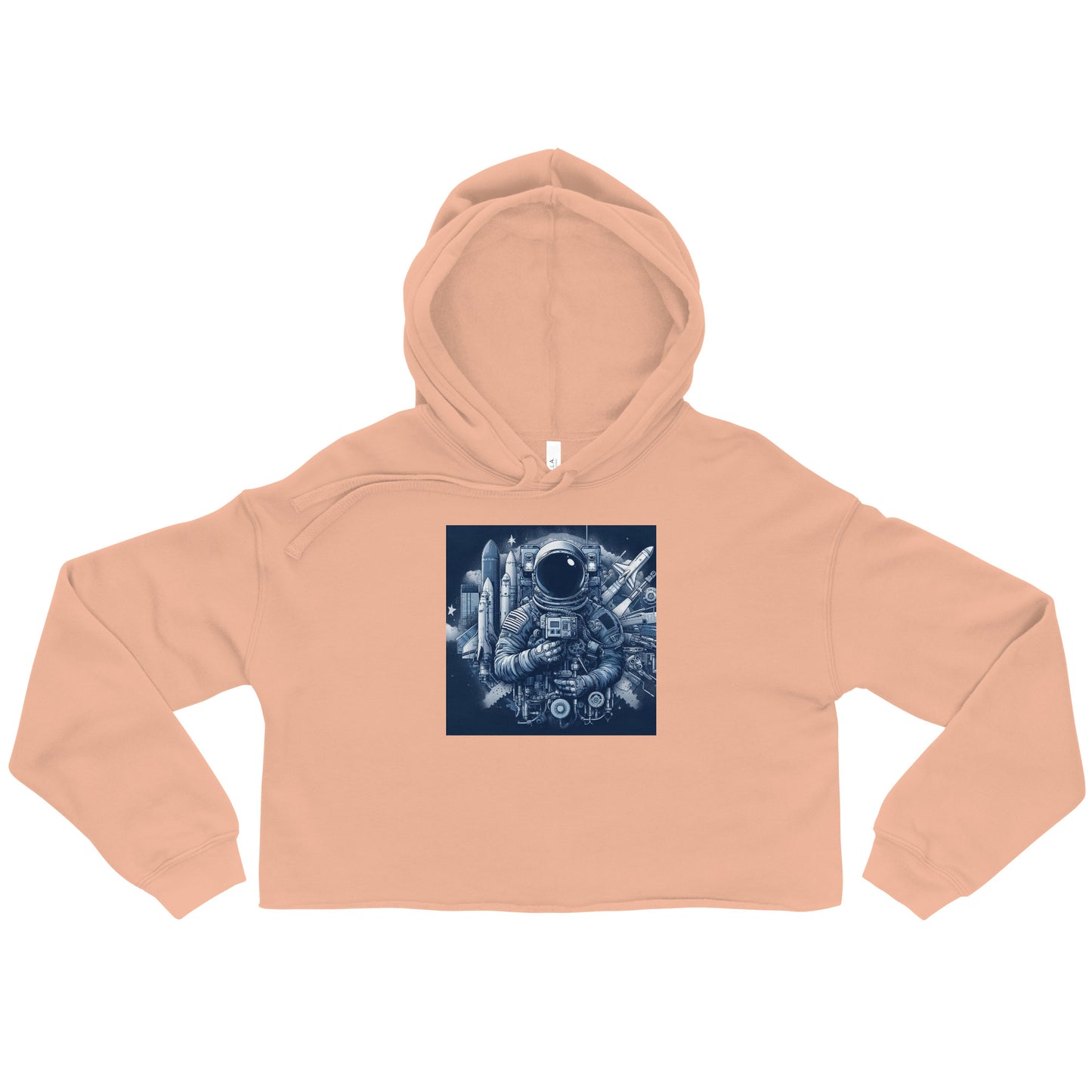 Crop Hoodie - Astronaut Ecosystem