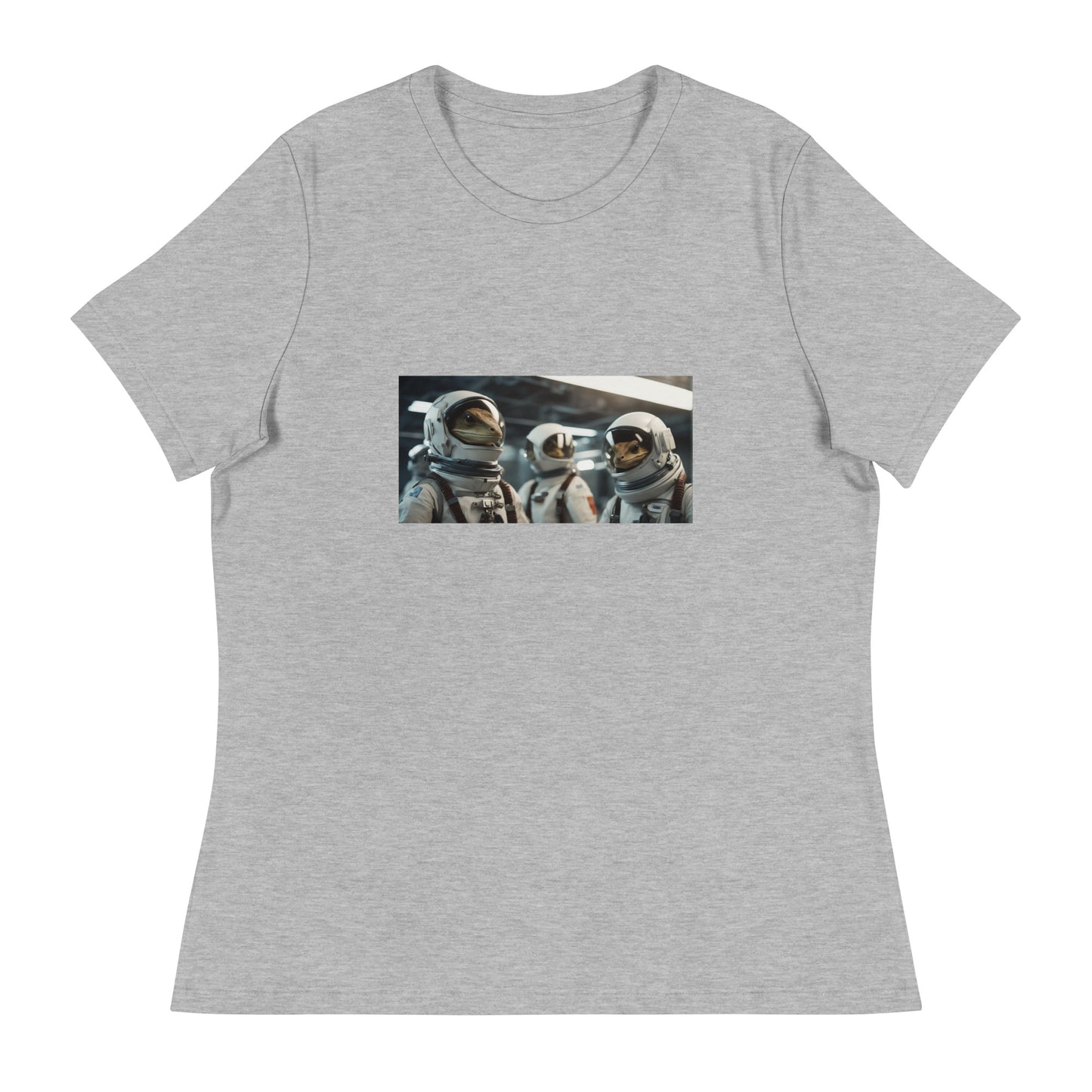 Women's Relaxed T-Shirt - Reptilian Astronauts