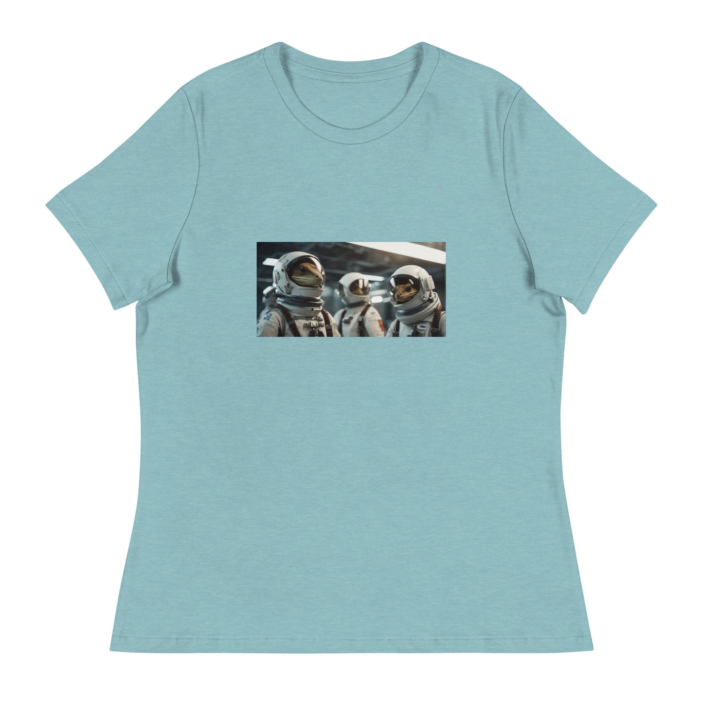 Women's Relaxed T-Shirt - Reptilian Astronauts