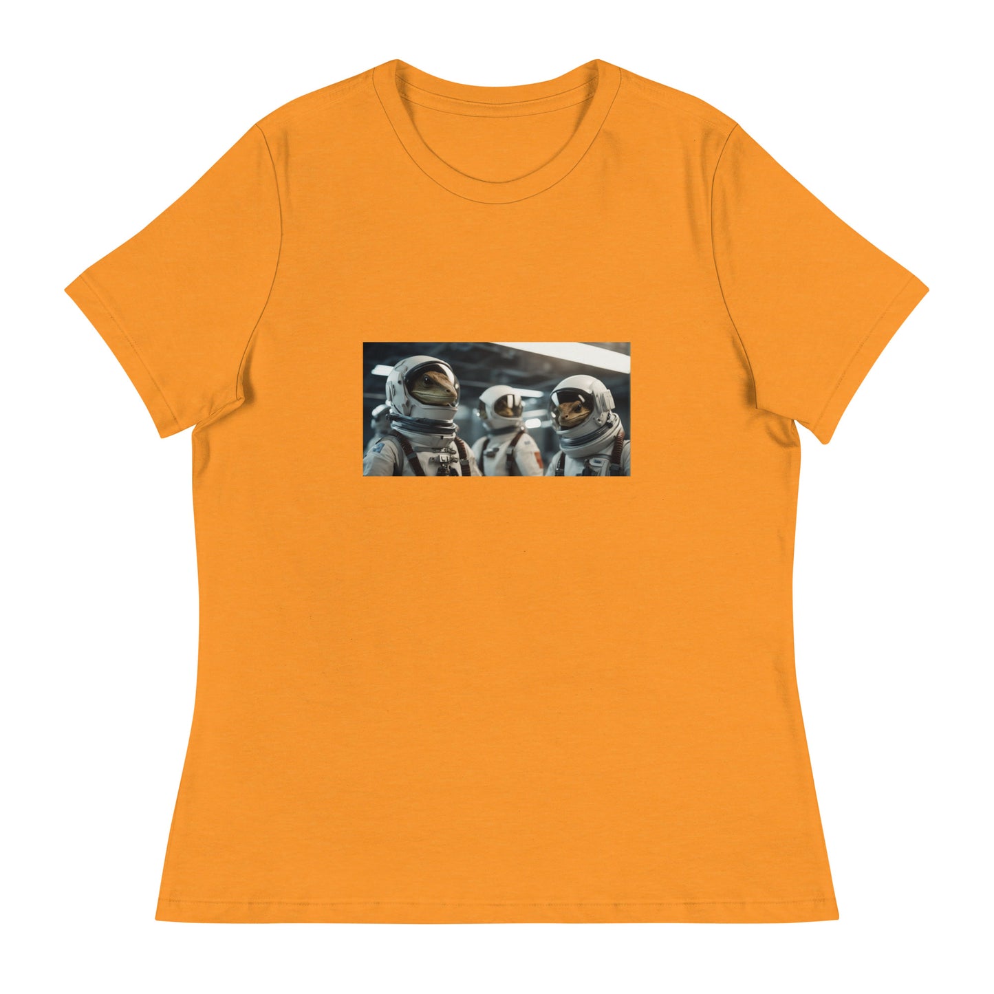 Women's Relaxed T-Shirt - Reptilian Astronauts