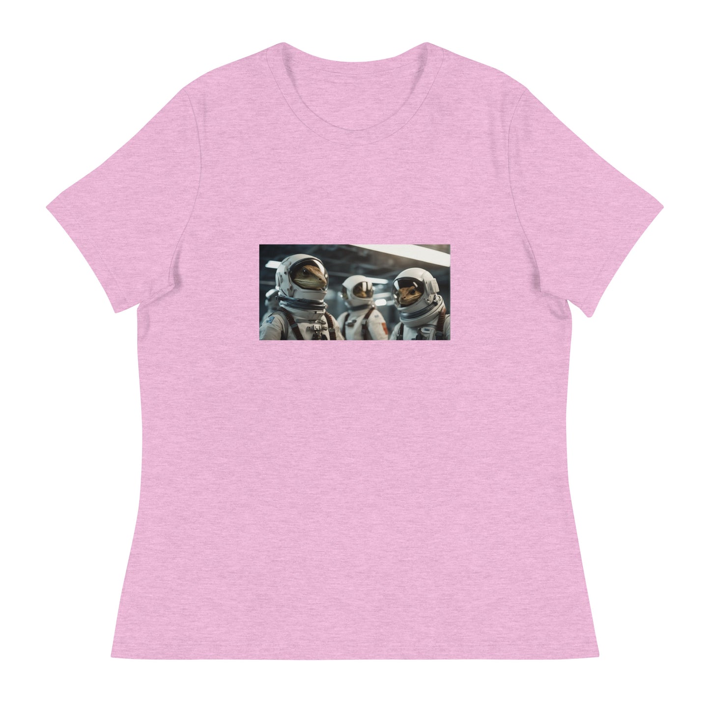 Women's Relaxed T-Shirt - Reptilian Astronauts