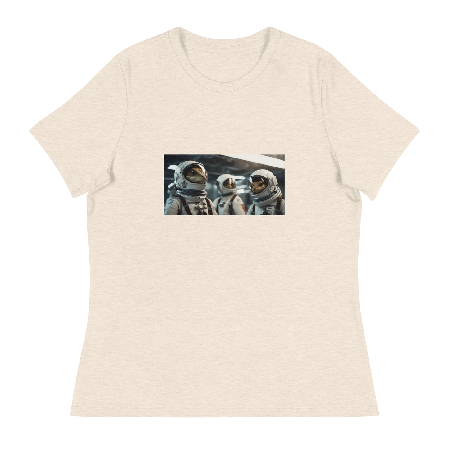 Women's Relaxed T-Shirt - Reptilian Astronauts