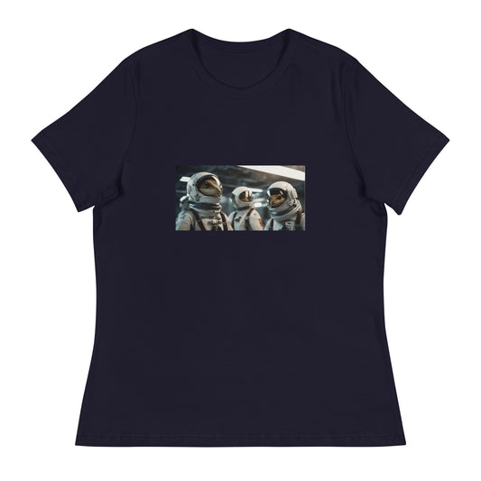 Women's Relaxed T-Shirt - Reptilian Astronauts