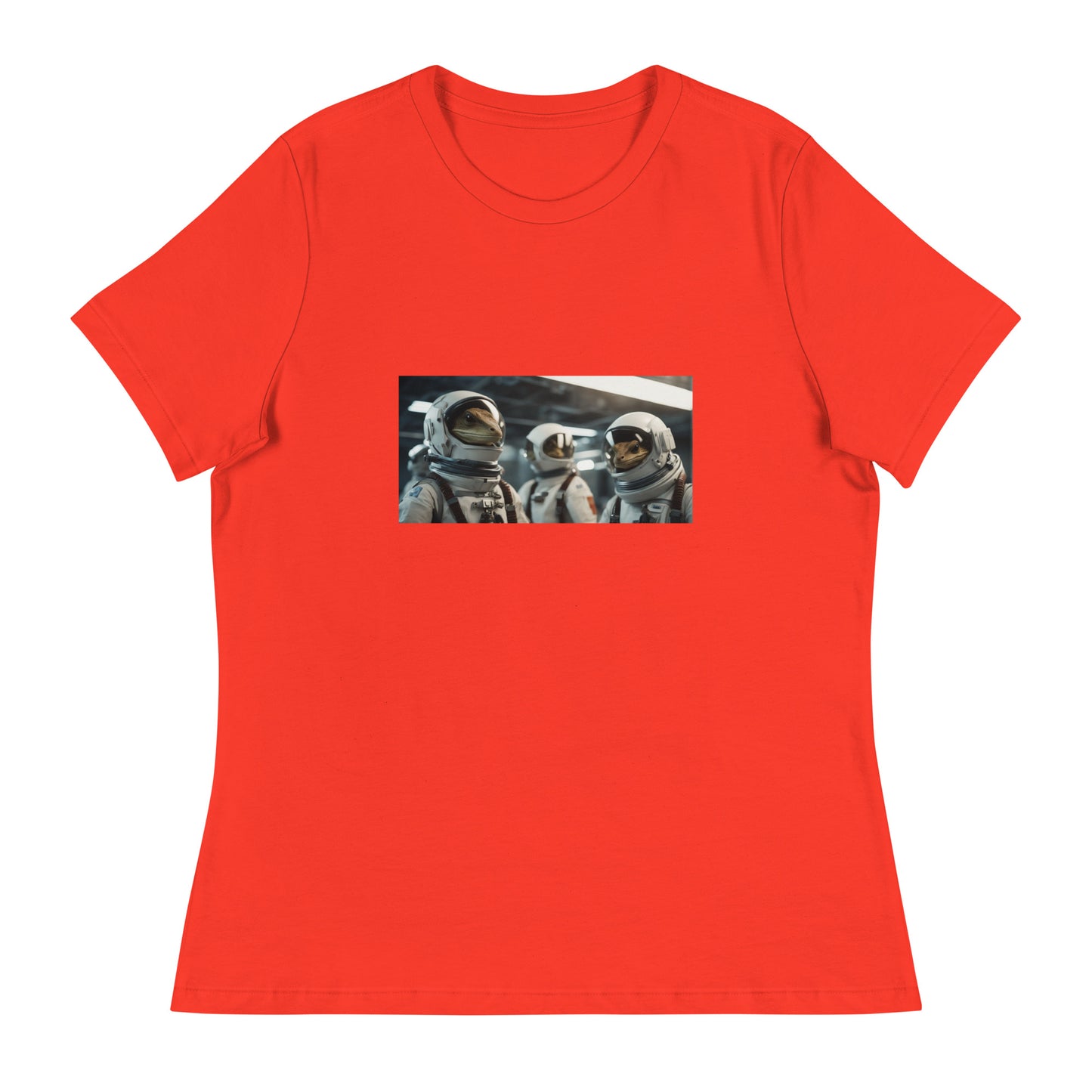 Women's Relaxed T-Shirt - Reptilian Astronauts